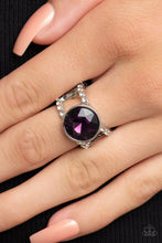 Load image into Gallery viewer, Paparazzi- High Roller Sparkle Purple Ring
