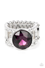 Load image into Gallery viewer, Paparazzi- High Roller Sparkle Purple Ring
