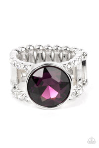 Paparazzi- High Roller Sparkle Purple Ring