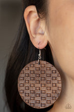 Load image into Gallery viewer, Paparazzi- WEAVE Me Out Of It Brown Earring
